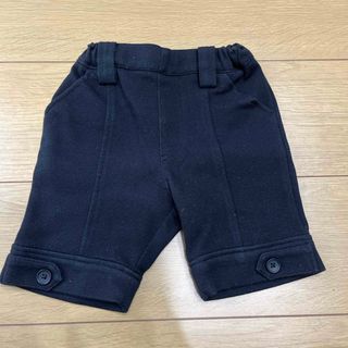 80サイズ　黒　半ズボン(パンツ)