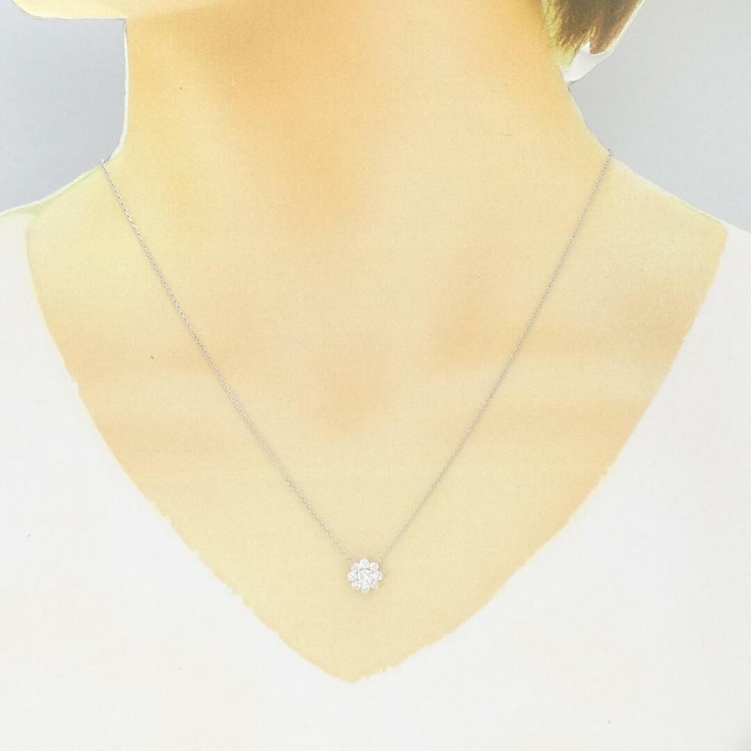 【新品】PT ダイヤモンド ネックレス 0.202CT E SI2 Good レディースのアクセサリー(ネックレス)の商品写真