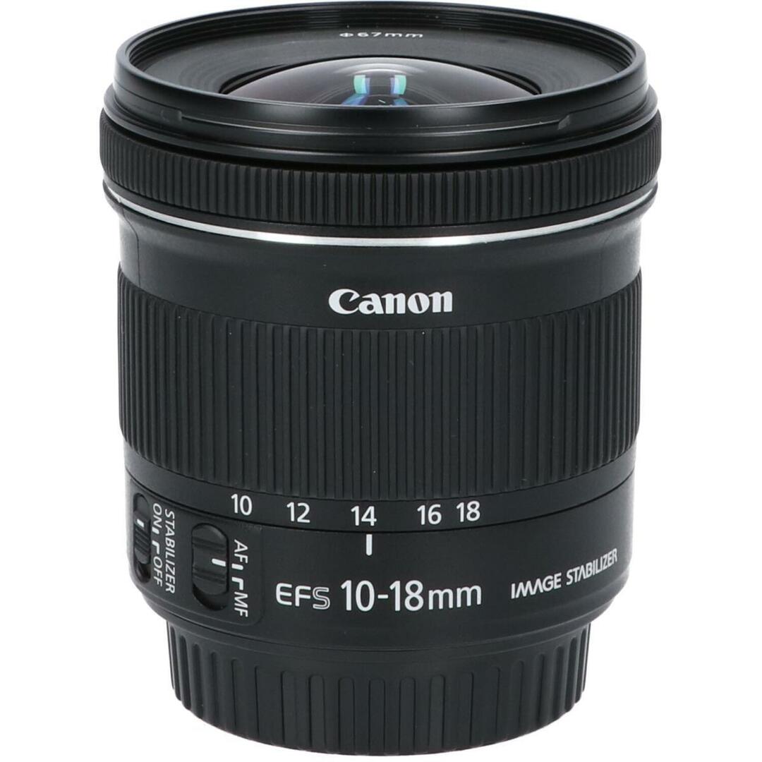 Canon(キヤノン)のＣＡＮＯＮ　ＥＦ－Ｓ１０－１８ｍｍ　Ｆ４．５－５．６ＩＳ　ＳＴＭ スマホ/家電/カメラのカメラ(レンズ(ズーム))の商品写真