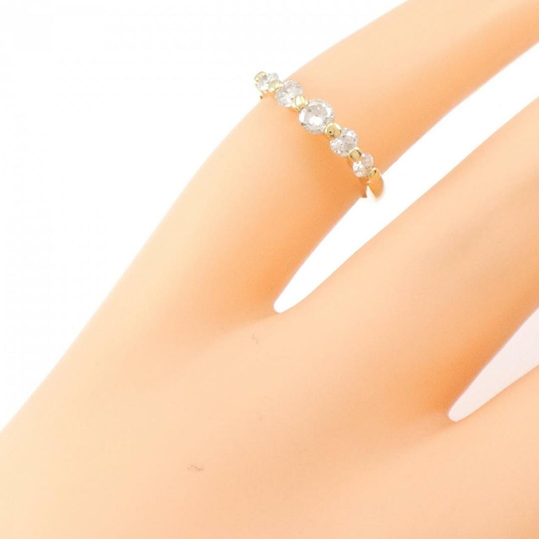 K18YG ダイヤモンド ピンキー リング 0.32CT レディースのアクセサリー(リング(指輪))の商品写真