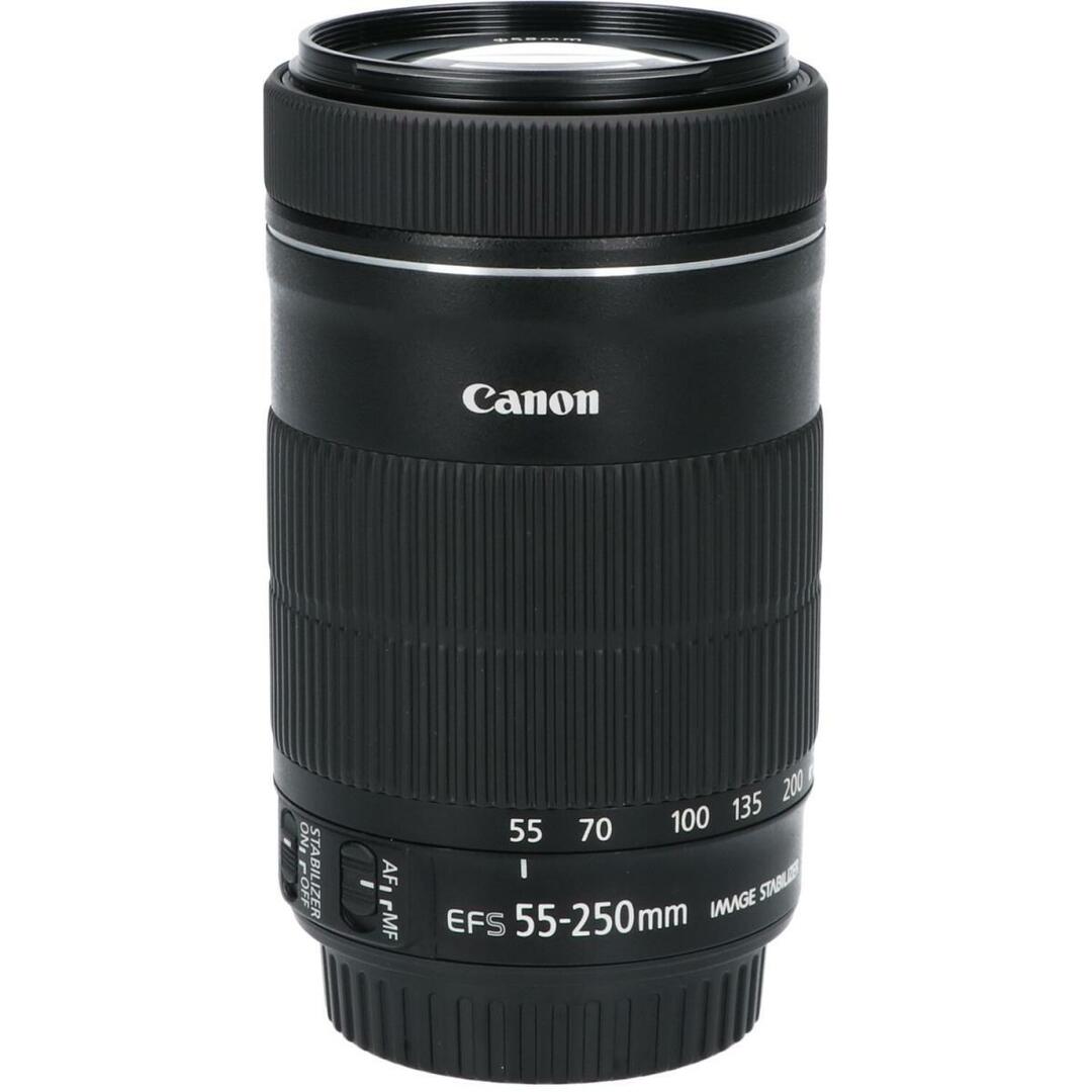 Canon(キヤノン)のＣＡＮＯＮ　ＥＦ－Ｓ５５－２５０ｍｍ　Ｆ４－５．６ＩＳ　ＳＴＭ スマホ/家電/カメラのカメラ(レンズ(ズーム))の商品写真