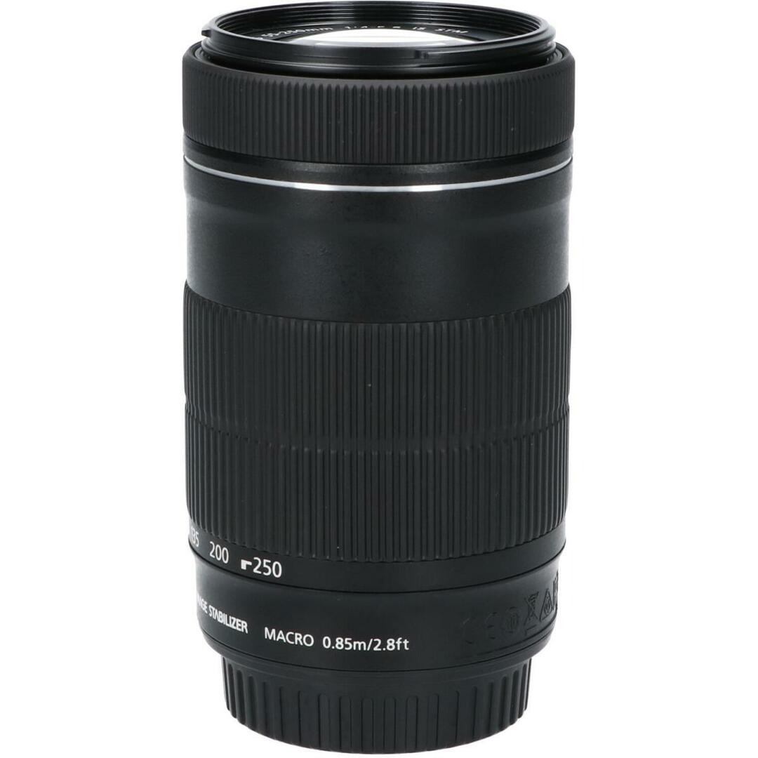 Canon(キヤノン)のＣＡＮＯＮ　ＥＦ－Ｓ５５－２５０ｍｍ　Ｆ４－５．６ＩＳ　ＳＴＭ スマホ/家電/カメラのカメラ(レンズ(ズーム))の商品写真