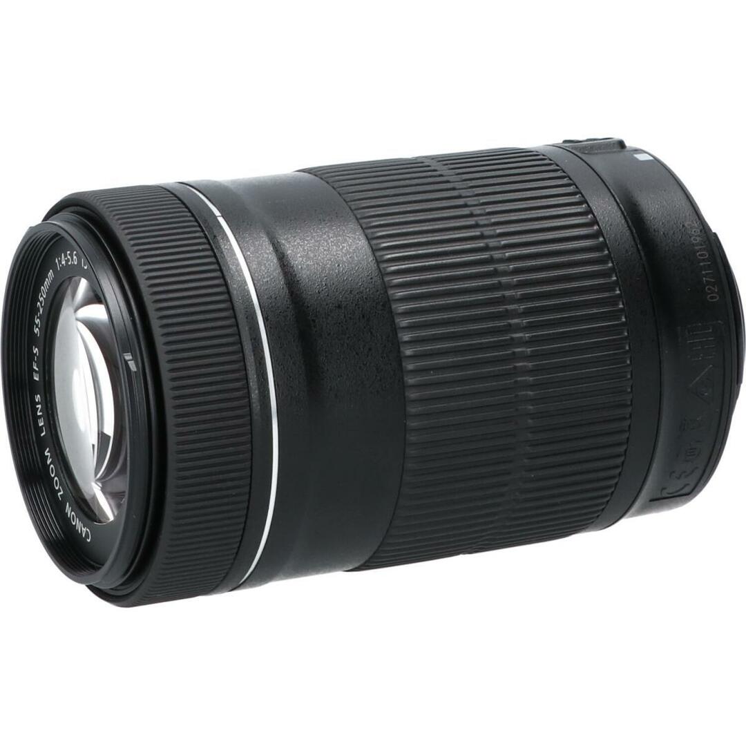 Canon(キヤノン)のＣＡＮＯＮ　ＥＦ－Ｓ５５－２５０ｍｍ　Ｆ４－５．６ＩＳ　ＳＴＭ スマホ/家電/カメラのカメラ(レンズ(ズーム))の商品写真