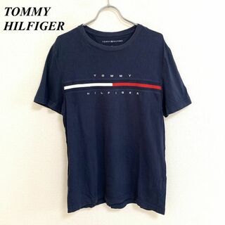TOMMY HILFIGER - トミーヒルフィガー ロゴTシャツ ユニセックス L ネイビー □