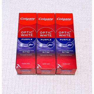 colgate optic white パープルコルゲートホワイトニング歯磨き粉(歯磨き粉)