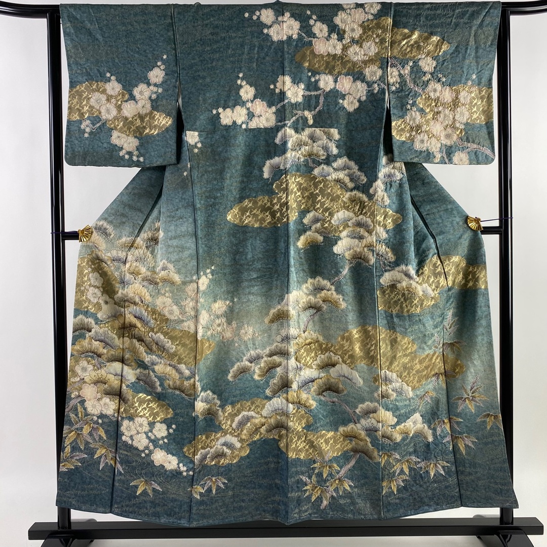 訪問着 身丈154cm 裄丈63.5cm 正絹 美品 逸品 【中古】 レディースの水着/浴衣(着物)の商品写真