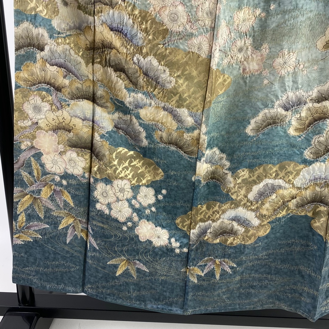 訪問着 身丈154cm 裄丈63.5cm 正絹 美品 逸品 【中古】 レディースの水着/浴衣(着物)の商品写真