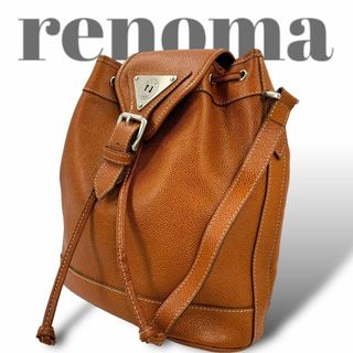 レノマ(RENOMA)のレノマ　バケツ型　ショルダーバッグ　レザー　ブラウン(ショルダーバッグ)