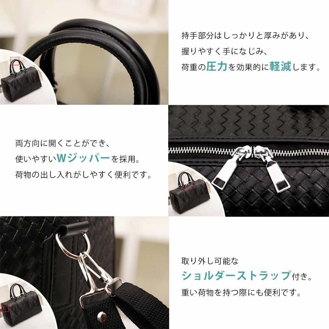 【色: ブラック】[DALO] ボストンバッグ 黒 ユニセックス 2WAY トラ その他のその他(その他)の商品写真