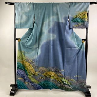 訪問着 身丈165cm 裄丈68cm 正絹 美品 逸品 【中古】(着物)