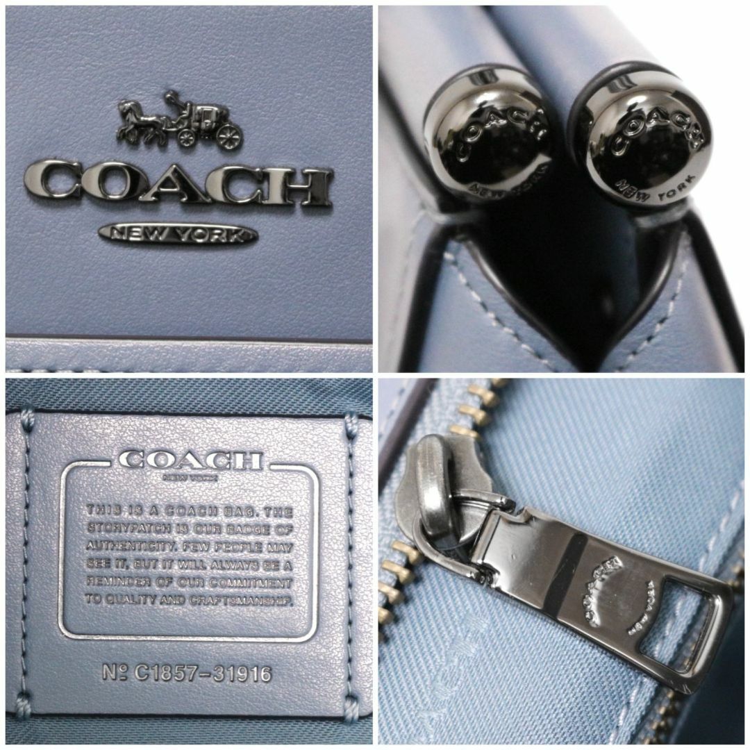 COACH(コーチ)のコーチ 31916 セレーナ グレース ハンドバッグ レザー 本革 青 ブルー レディースのバッグ(ハンドバッグ)の商品写真