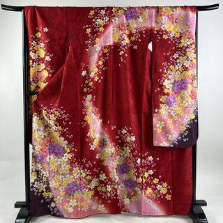 振袖 身丈165.5cm 裄丈69.5cm 正絹 名品 【中古】(着物)