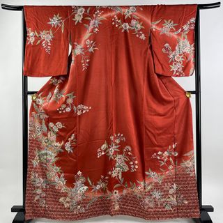 訪問着 身丈162cm 裄丈66cm 正絹 名品 【中古】(着物)