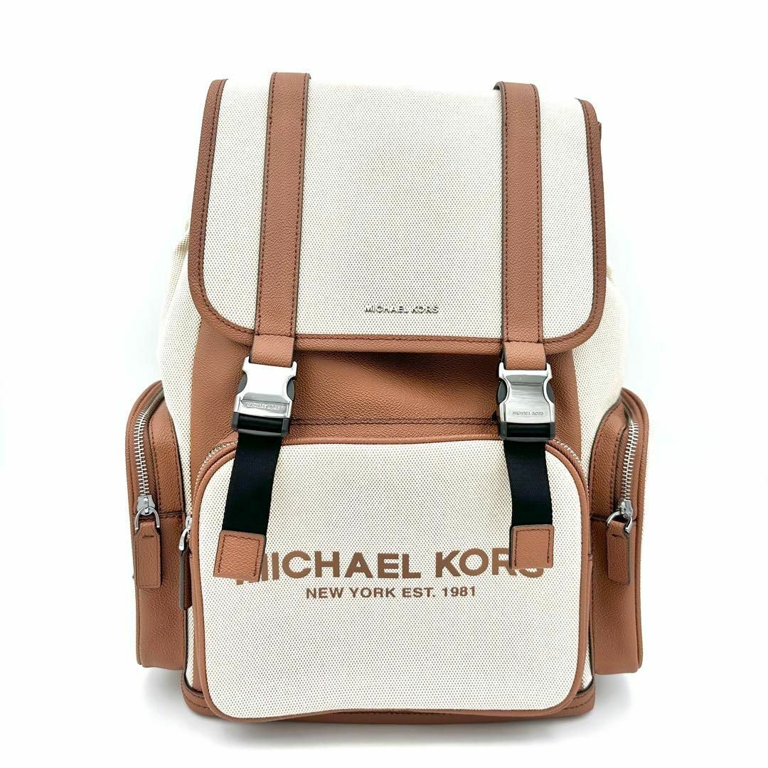 Michael Kors(マイケルコース)の【激レア】MICHAEL KORS マイケルコース リュック キャンバス レザー レディースのバッグ(リュック/バックパック)の商品写真