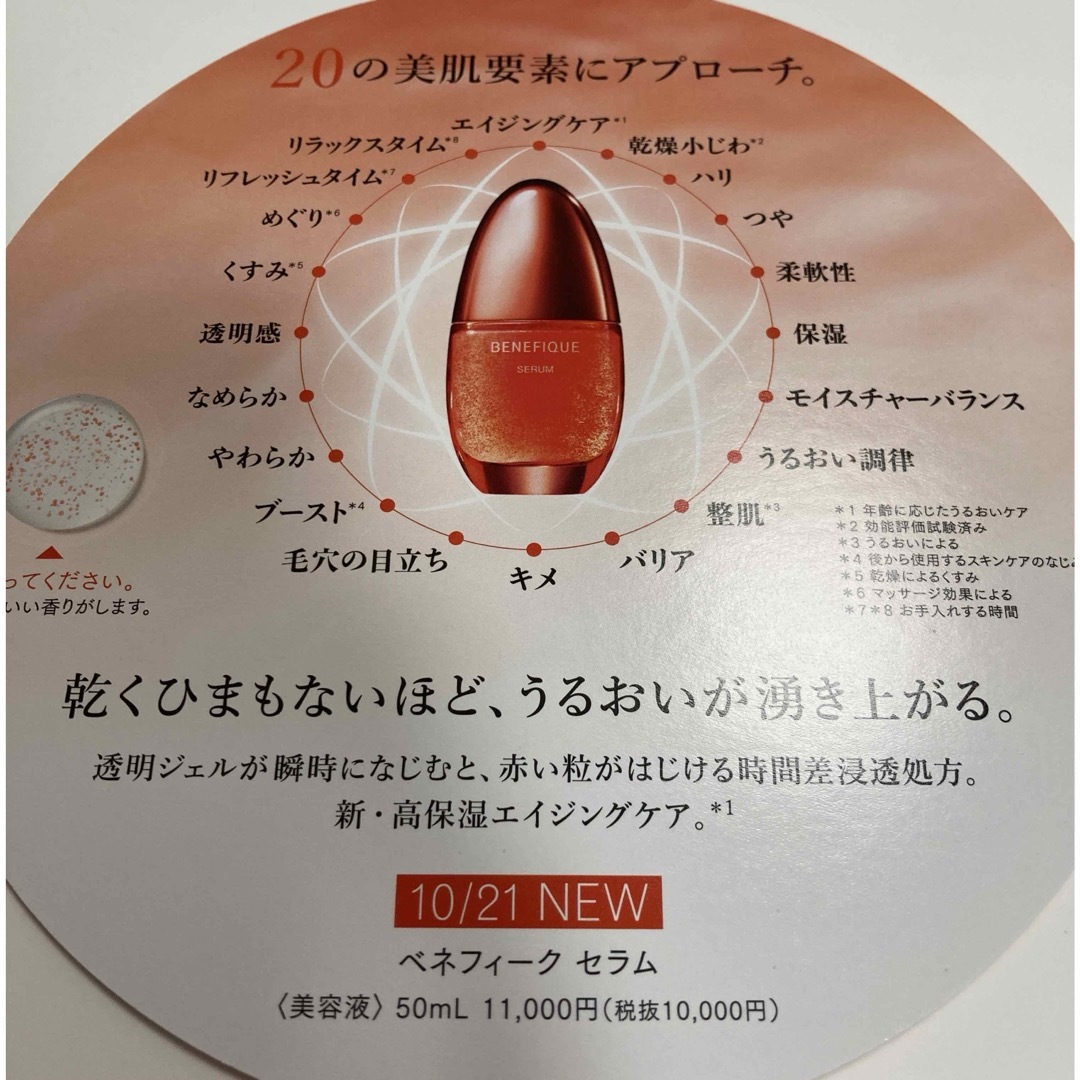 SHISEIDO (資生堂)(シセイドウ)のベネフィーク　ベネフィークセラム　美容液　サンプル コスメ/美容のスキンケア/基礎化粧品(美容液)の商品写真