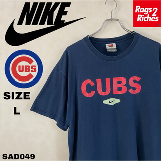 ナイキ(NIKE)の00’s NIKE TEAM ナイキ MLB CHICAGO CUBSチームロゴ(Tシャツ/カットソー(半袖/袖なし))