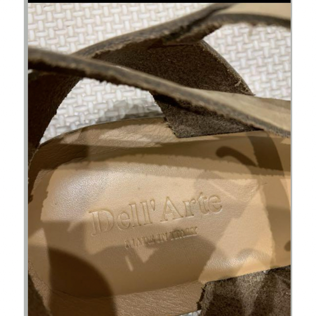 Dell’arte デラールテ　レディース　サンダル　本革　24.5 レディースの靴/シューズ(サンダル)の商品写真