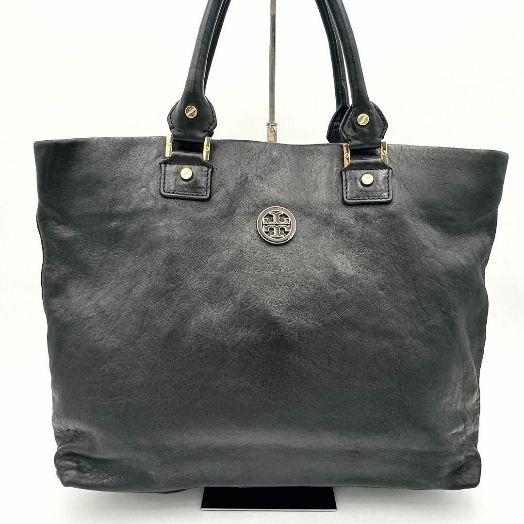 Tory Burch(トリーバーチ)のTory Burch トリーバーチ レザートートバッグ ハンドバッグ ブラック レディースのバッグ(トートバッグ)の商品写真