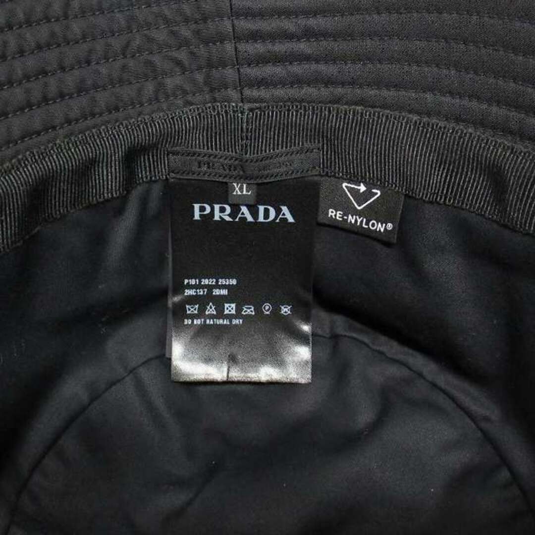 PRADA(プラダ)の美品 プラダ PRADA トライアングルロゴ ナイロン バケット ハット  メンズの帽子(その他)の商品写真