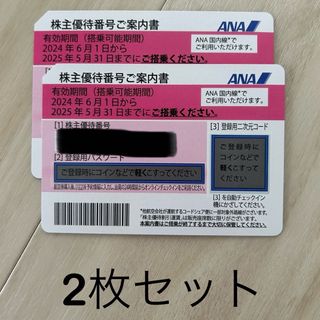 エーエヌエー(ゼンニッポンクウユ)(ANA(全日本空輸))のANA株主優待券　2枚セット(航空券)