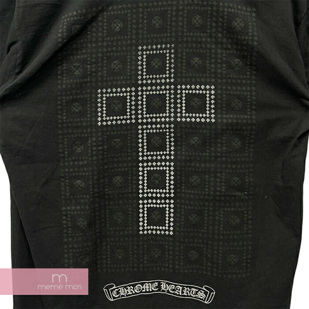 Chrome Hearts(クロムハーツ)のCHROME HEARTS Back CH Plus Cross Tee クロムハーツ バックCHプラスクロスTシャツ 半袖カットソー ホノルル限定 ハワイ ポケT バックプリント ブラック×シルバー サイズM【240513】【中古-A】【me04】 メンズのトップス(Tシャツ/カットソー(半袖/袖なし))の商品写真