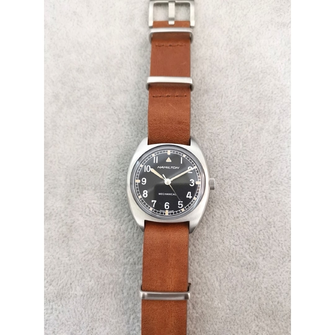 Hamilton(ハミルトン)の超美品 ハミルトン H764190 カーキ パイロット パイオニアメカ 手巻き メンズの時計(腕時計(アナログ))の商品写真