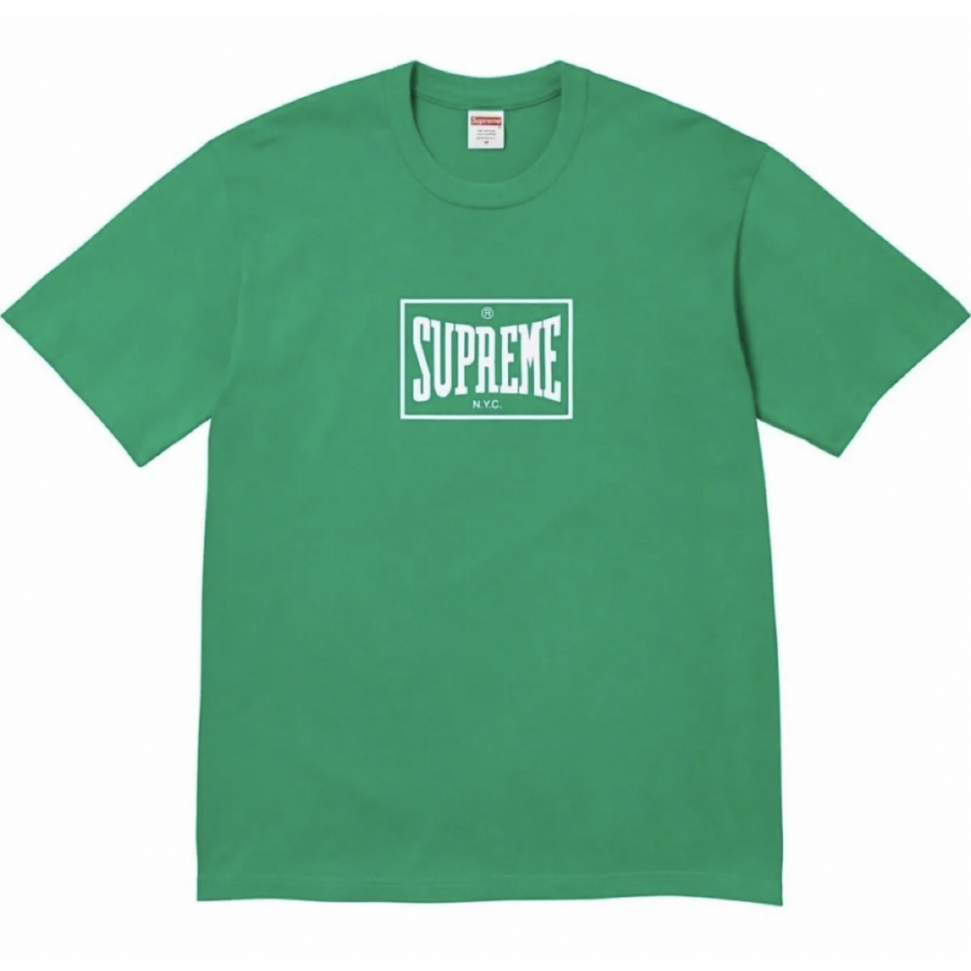 Supreme(シュプリーム)の正規品／新品 Supreme Warm Up Tee Lサイズ　シュプリーム　緑 メンズのトップス(Tシャツ/カットソー(半袖/袖なし))の商品写真