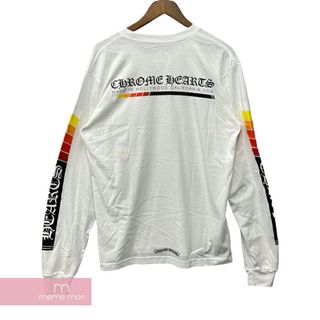 クロムハーツ(Chrome Hearts)のCHROME HEARTS Neon Bar Logo L/S Tee クロムハーツ ネオンバーロゴロングスリーブTシャツ 長袖カットソー ロンT ポケT バックプリント ホワイト サイズL 【240513】【新古品】【me04】(Tシャツ/カットソー(半袖/袖なし))