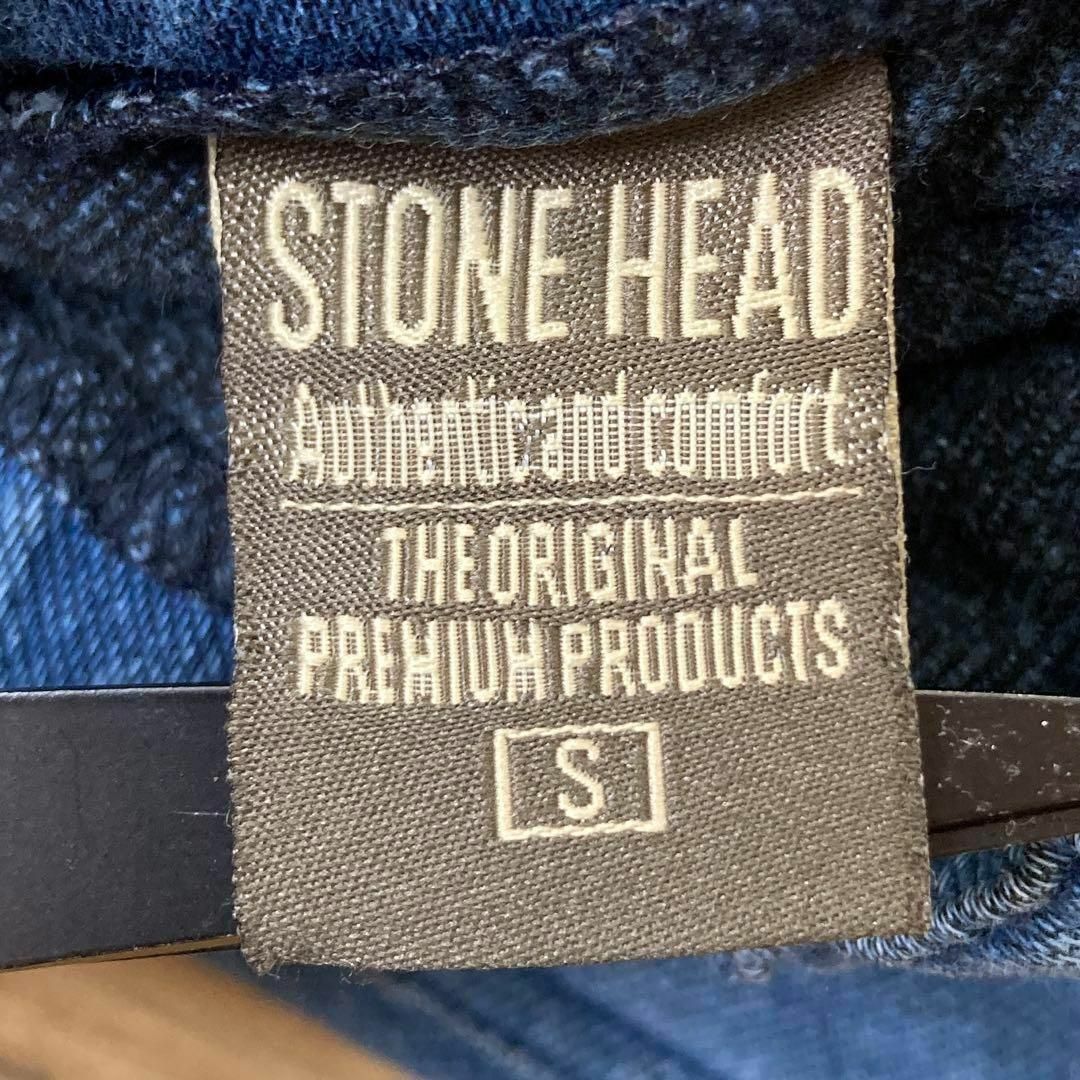 （美品）STONE HEAD  Sサイズ　デニム　ジーンズ　ゴム　裏起毛 レディースのパンツ(デニム/ジーンズ)の商品写真