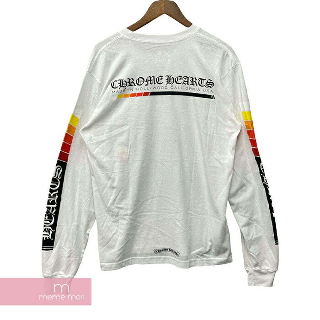 Chrome Hearts(クロムハーツ)のCHROME HEARTS Neon Bar Logo L/S Tee クロムハーツ ネオンバーロゴロングスリーブTシャツ 長袖カットソー ロンT ポケT バックプリント ホワイト サイズM 【240513】【新古品】【me04】 メンズのトップス(Tシャツ/カットソー(半袖/袖なし))の商品写真