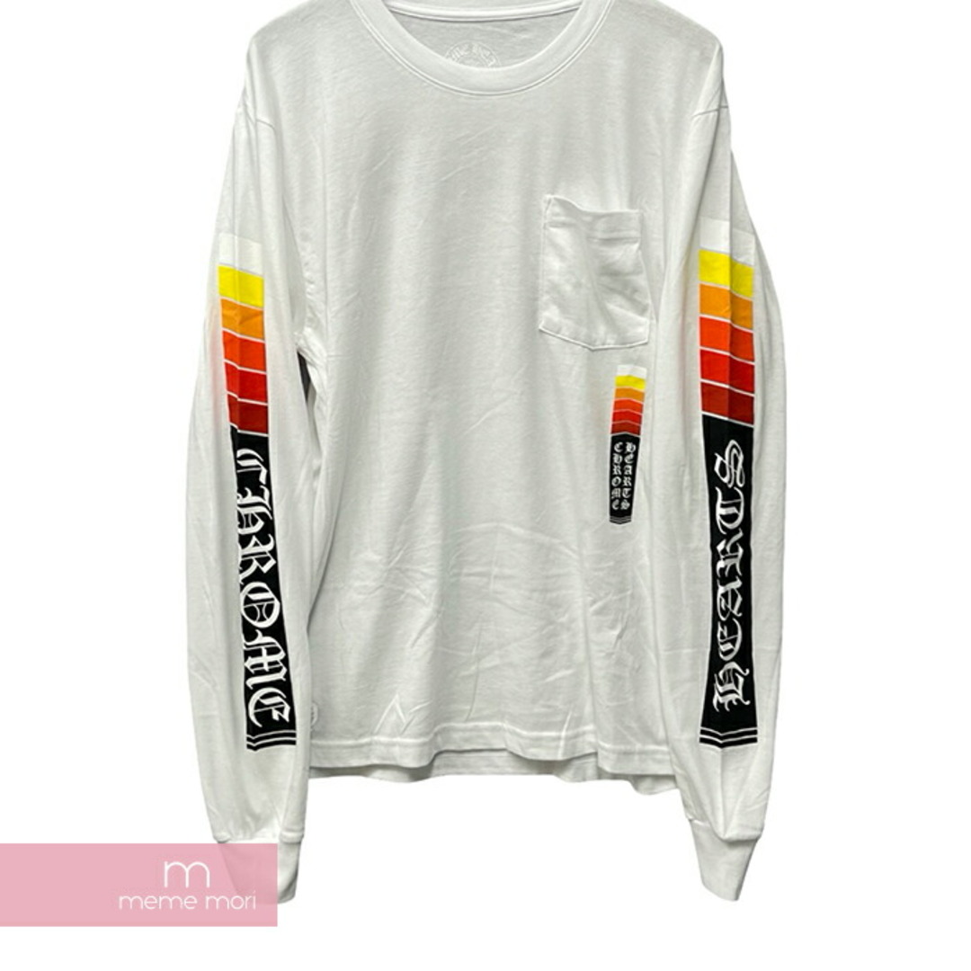 Chrome Hearts(クロムハーツ)のCHROME HEARTS Neon Bar Logo L/S Tee クロムハーツ ネオンバーロゴロングスリーブTシャツ 長袖カットソー ロンT ポケT バックプリント ホワイト サイズM 【240513】【新古品】【me04】 メンズのトップス(Tシャツ/カットソー(半袖/袖なし))の商品写真