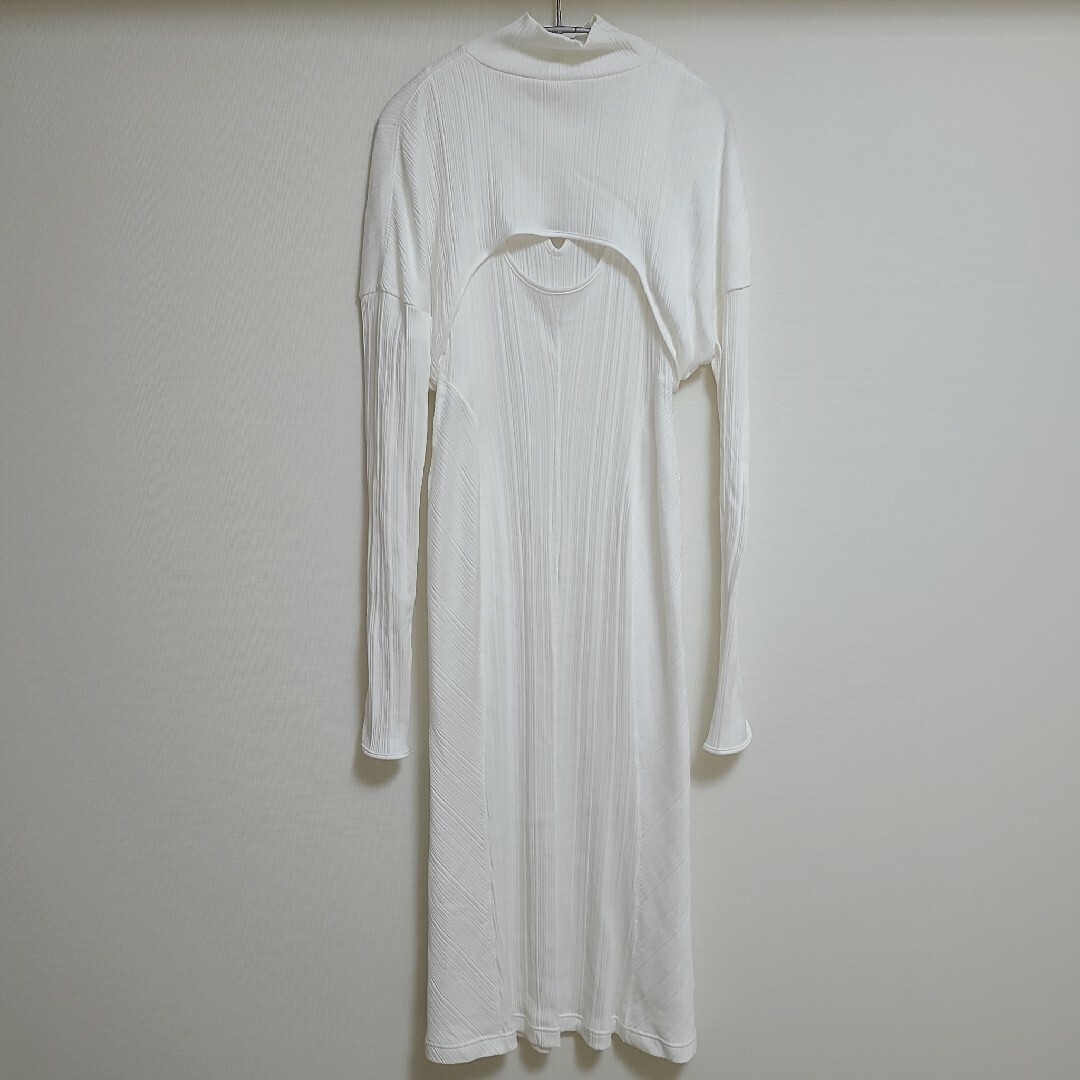 mame(マメ)のmame Random Ribbed Organic Cotton Dress レディースのワンピース(ロングワンピース/マキシワンピース)の商品写真