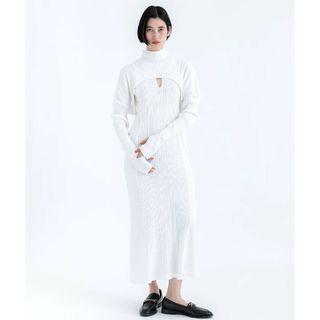 mame Random Ribbed Organic Cotton Dress