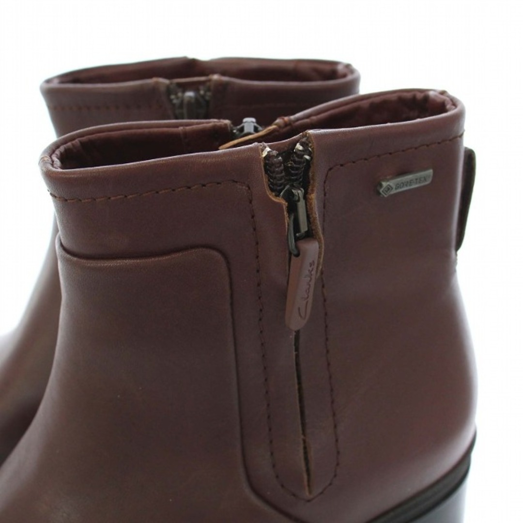 Clarks(クラークス)のクラークス ショートブーツ レザー ポインテッドトゥ UK4 23cm 赤茶 レディースの靴/シューズ(ブーツ)の商品写真