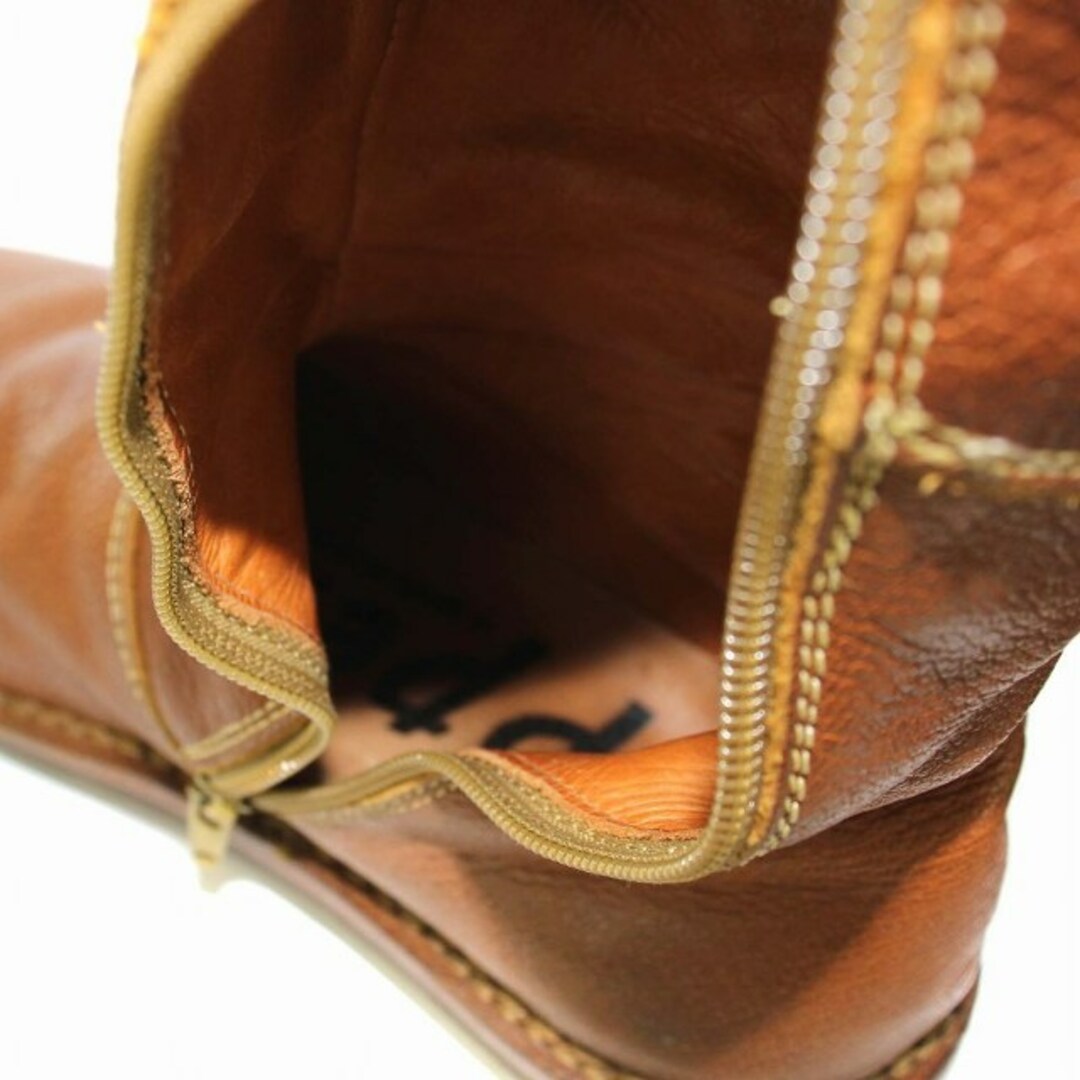 trippen(トリッペン)のトリッペン WARRIOR cuoio ロングブーツ ベルト 23.5cm 茶 レディースの靴/シューズ(ブーツ)の商品写真