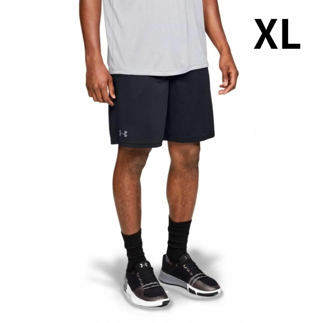 UNDER ARMOUR(アンダーアーマー)の【新品】アンダーアーマー　黒　XL　ハーフパンツ　メンズ　ブラック　メッシュ メンズのパンツ(ショートパンツ)の商品写真