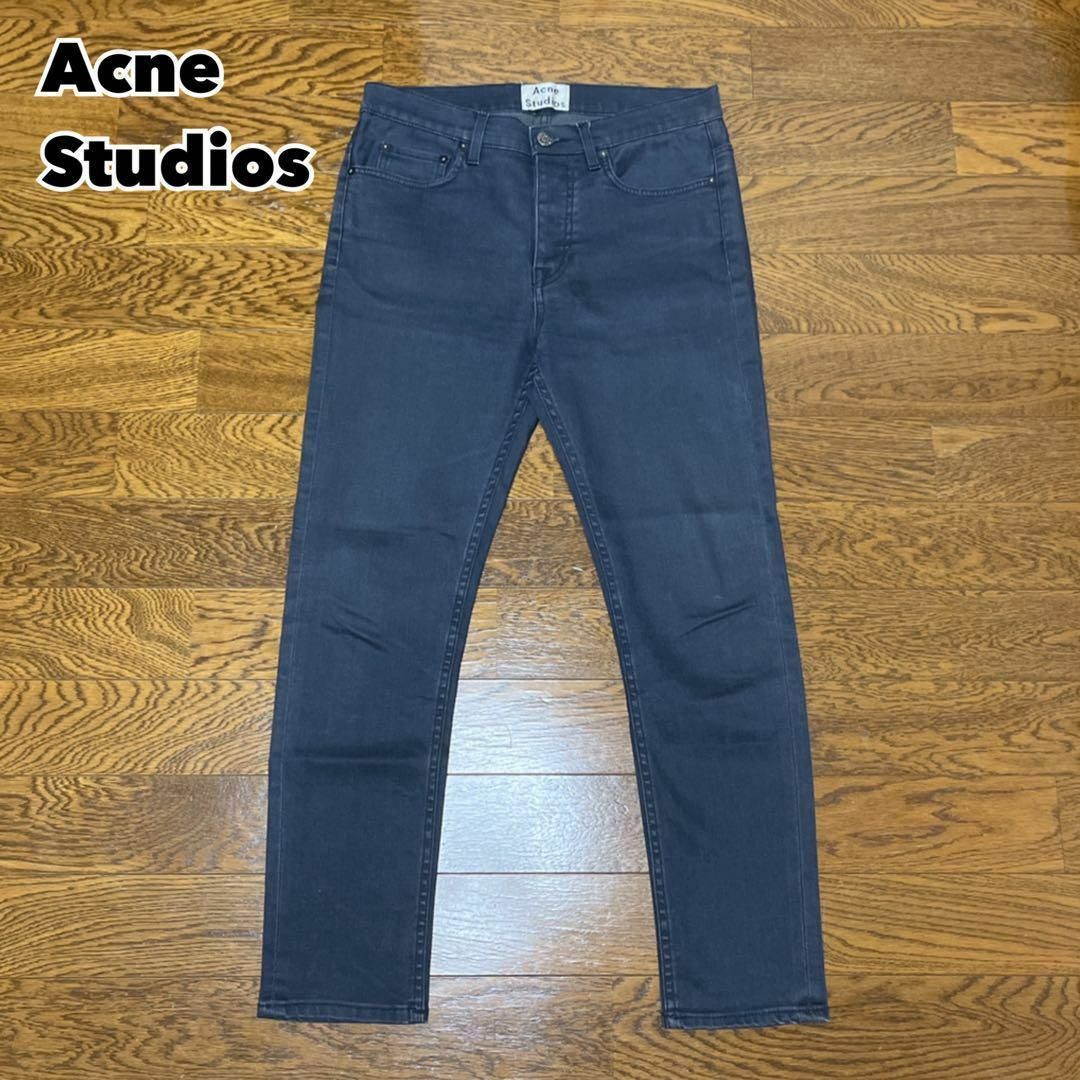 Acne Studios(アクネストゥディオズ)のAcne Studios アクネストゥディオズ スキニーパンツ チノ ネイビー メンズのパンツ(チノパン)の商品写真