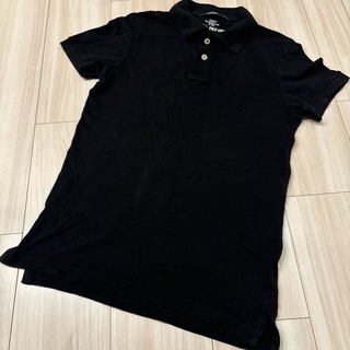 エイチアンドエム(H&M)のH&M メンズ　ブラック　ポロシャツ　XS(ポロシャツ)
