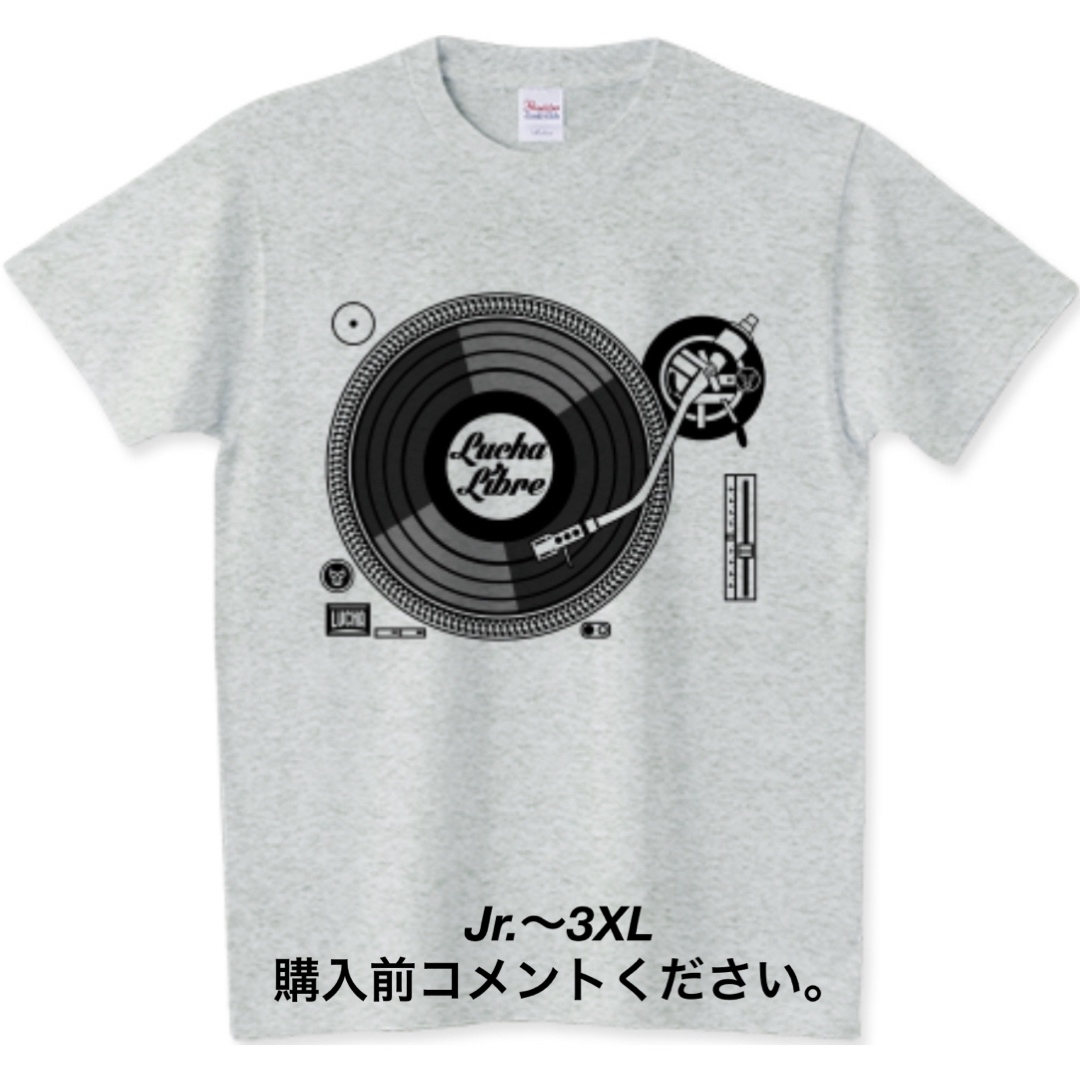 Printstar(プリントスター)のプロレス Tシャツ DJ ヒップホップ ルチャリブレ ターンテーブル レコード メンズのトップス(Tシャツ/カットソー(半袖/袖なし))の商品写真