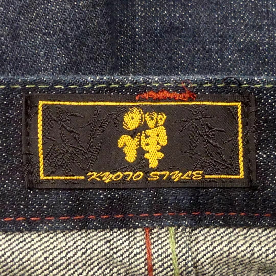 ZEN(ゼン)の濃紺 ZEN 禅 デニム ハーフパンツ W40 古着 メンズ NR3864 メンズのパンツ(ショートパンツ)の商品写真