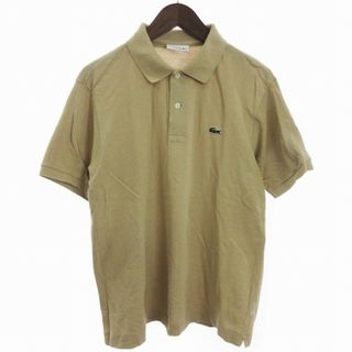 LACOSTE - ラコステ 半袖 ポロシャツ コットン 鹿の子 L1212AL ベージュ FR4