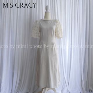 M'S GRACY - M'S GRACY*袖シャーリングワンピース