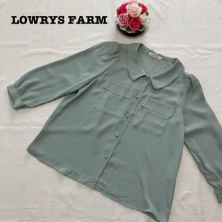 LOWRYS FARM - ローリーズファーム レディース　シャツ　ブラウス　Mサイズ　グリーン　トップス 