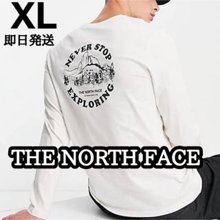 THE NORTH FACE - ノースフェイス メンズ 長袖 ロンT Tシャツ バッグプリント  L XL