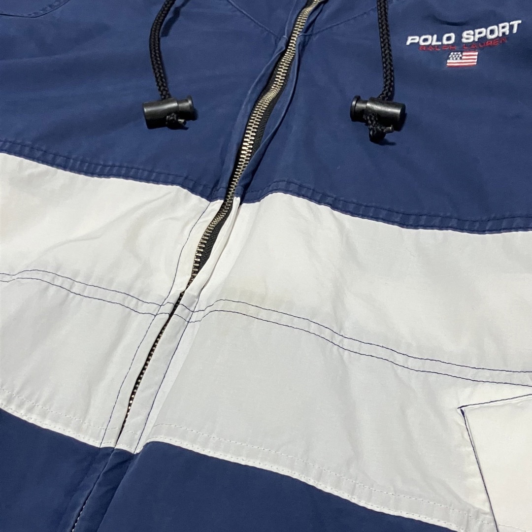 POLO RALPH LAUREN(ポロラルフローレン)のXXL POLO SPORT ポロスポーツ 90s ウインドブレーカー 2トーン メンズのジャケット/アウター(ナイロンジャケット)の商品写真