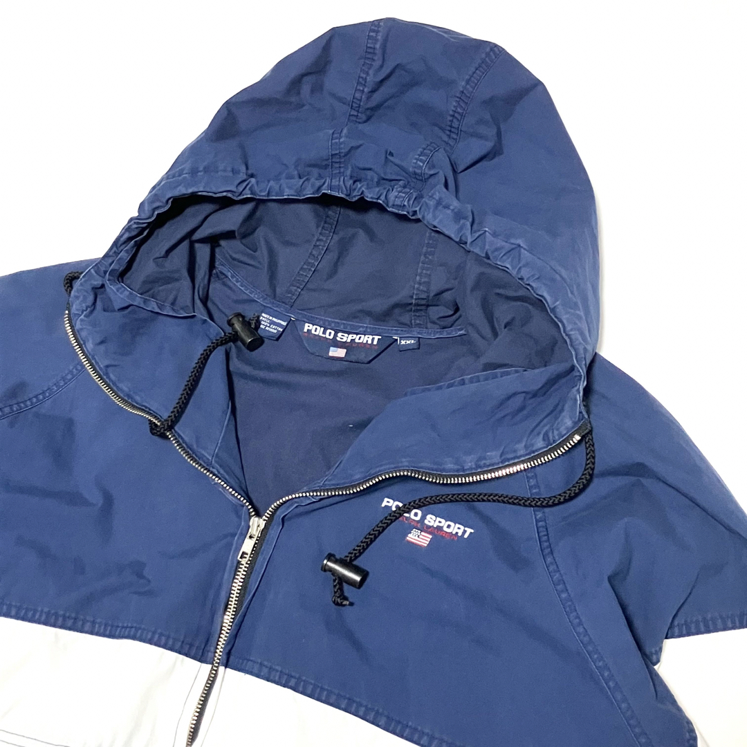 POLO RALPH LAUREN(ポロラルフローレン)のXXL POLO SPORT ポロスポーツ 90s ウインドブレーカー 2トーン メンズのジャケット/アウター(ナイロンジャケット)の商品写真