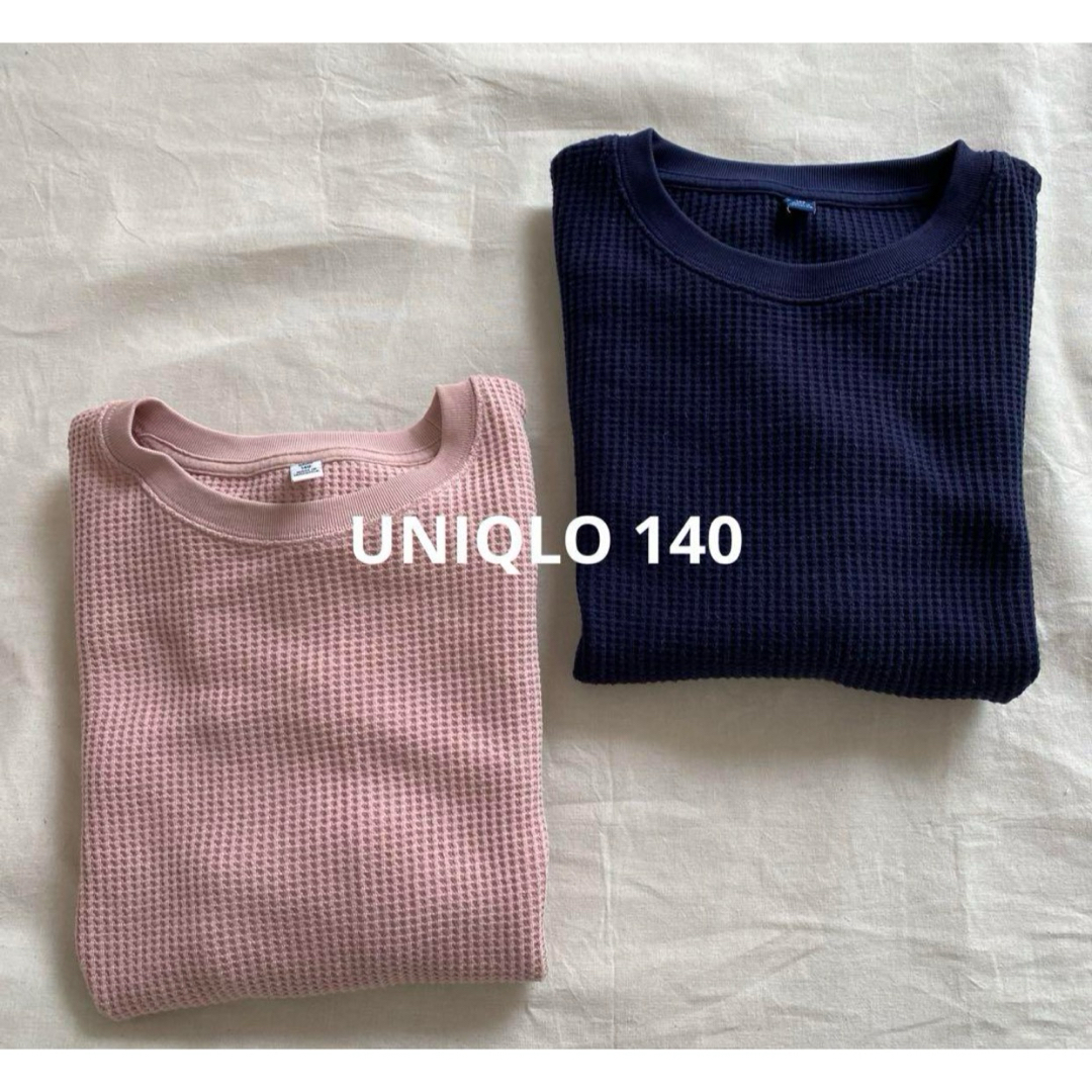 UNIQLO(ユニクロ)のUNIQLO ユニクロ　キッズ　トップス　140 キッズ/ベビー/マタニティのキッズ服女の子用(90cm~)(Tシャツ/カットソー)の商品写真