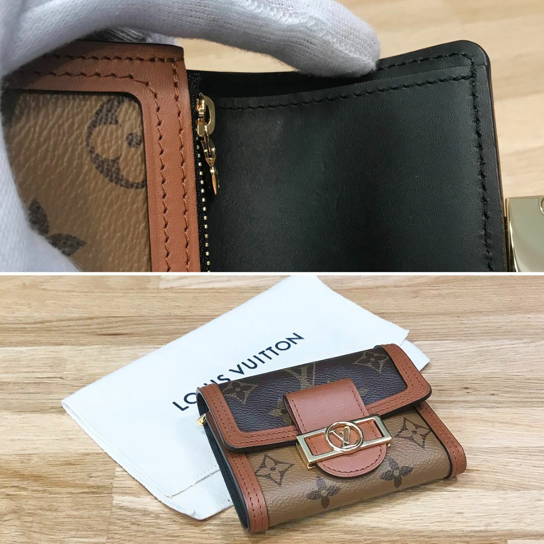 LOUIS VUITTON(ルイヴィトン)の超美品 ルイヴィトン 現行 リバース ポルトフォイユドーフィーヌ コンパクト レディースのファッション小物(財布)の商品写真