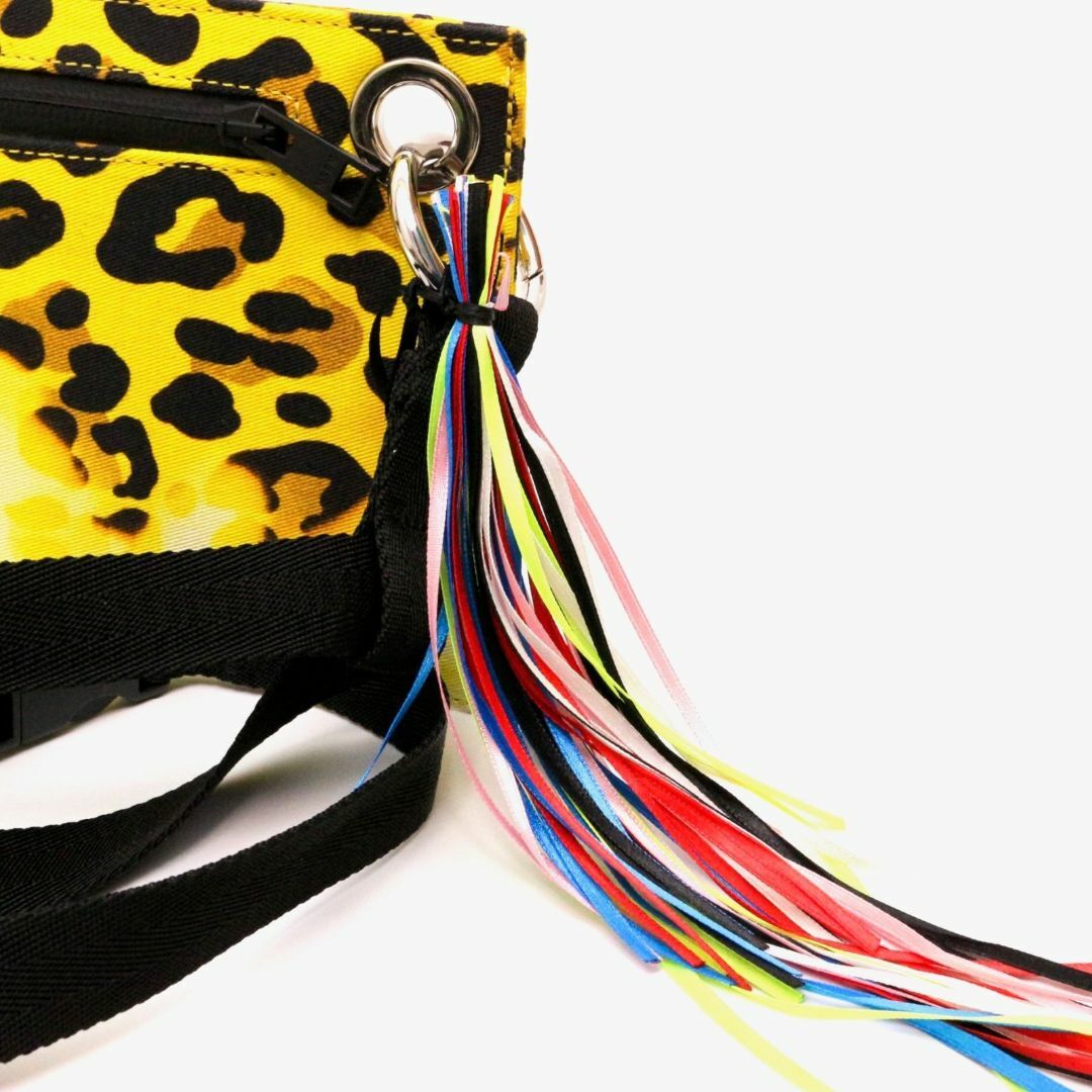 MSGM(エムエスジイエム)のエムエスジーエム サコッシュ ショルダーバッグ レオパード フリンジ ナイロン レディースのバッグ(ショルダーバッグ)の商品写真
