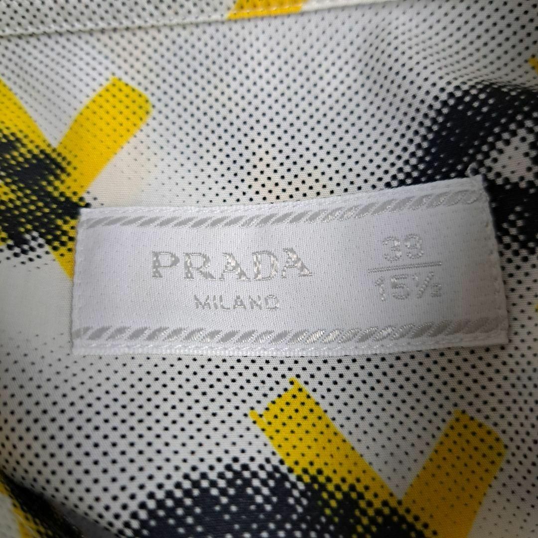 PRADA(プラダ)の【スーパーレア】プラダ シャツ 総柄 eye 目 個性的 ロゴ 38サイズ メンズのトップス(シャツ)の商品写真